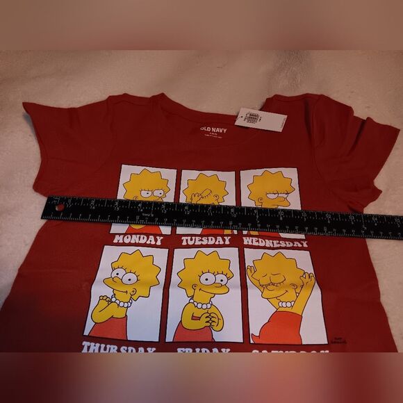 Old Navy Short-Sleeve Licensed Graphic Lisa Simpson T-Shirt NWT - Picture 2 of 6